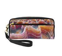 OIBNKCN A circuitous wall. Versatile Travel Makeup Bag - Double-Sided Print, Ultra-Soft PU Leather Cosmetic Organizer for Women, Mothers Day Gifts & Teacher Appreciation