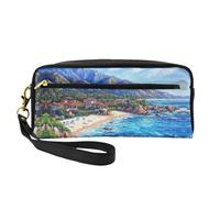 OIBNKCN A fairy tale town Versatile Travel Makeup Bag - Double-Sided Print, Ultra-Soft PU Leather Cosmetic Organizer for Women, Mothers Day Gifts & Teacher Appreciation
