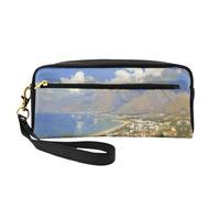 OIBNKCN A rural town Versatile Travel Makeup Bag - Double-Sided Print, Ultra-Soft PU Leather Cosmetic Organizer for Women, Mothers Day Gifts & Teacher Appreciation