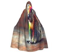 OIBNKCN A sloth. Hooded Cloak for Men and Women-Durable and Stylish Black Cloak with Hood for Halloween, Cosplay and More.