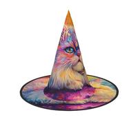 OIBNKCN A soft little kitten Halloween Hat Witch Hat – Perfect for Women, Men,Witches Hat Decor for Hanging, and Party Use
