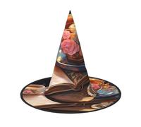 OIBNKCN afternoon tea Halloween Hat Witch Hat â€“ Perfect for Women, Men,Witches Hat Decor for Hanging, and Party Use