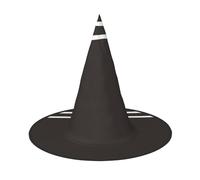 OIBNKCN Black and white grid2 Halloween Hat Witch Hat â€“ Perfect for Women, Men,Witches Hat Decor for Hanging, and Party Use
