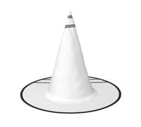 OIBNKCN Black and white grid4 Halloween Hat Witch Hat â€“ Perfect for Women, Men,Witches Hat Decor for Hanging, and Party Use