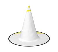 OIBNKCN Black and white grid5 Halloween Hat Witch Hat â€“ Perfect for Women, Men,Witches Hat Decor for Hanging, and Party Use