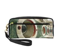 OIBNKCN circle inside the wall Versatile Travel Makeup Bag - Double-Sided Print, Ultra-Soft PU Leather Cosmetic Organizer for Women, Mothers Day Gifts & Teacher Appreciation