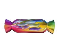 OIBNKCN Colorful Linglong Flower Cylindrical Pillow-Premium Bed Pillows, Side Sleeper Neck Support, Decorative Candy Design, Soft and Durable