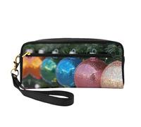 OIBNKCN Colorful round glass Versatile Travel Makeup Bag - Double-Sided Print, Ultra-Soft PU Leather Cosmetic Organizer for Women, Mothers Day Gifts & Teacher Appreciation