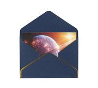 OIBNKCN Dream PlanetUnique Elegant Greeting Cards-Blank Inside, All Occasion Card Assortment,Includes Envelopes and Gold Stickers.