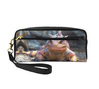 OIBNKCN Dumb Lizard Versatile Travel Makeup Bag - Double-Sided Print, Ultra-Soft PU Leather Cosmetic Organizer for Women, Mothers Day Gifts & Teacher Appreciation