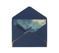 OIBNKCN Eagles spreadingUnique Elegant Greeting Cards-Blank Inside, All Occasion Card Assortment,Includes Envelopes and Gold Stickers.