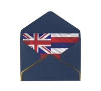 OIBNKCN Flag of Hawaii AmericanUnique Elegant Greeting Cards-Blank Inside, All Occasion Card Assortment,Includes Envelopes and Gold Stickers.