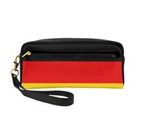 OIBNKCN German flag Versatile Travel Makeup Bag - Double-Sided Print, Ultra-Soft PU Leather Cosmetic Organizer for Women, Mothers Day Gifts & Teacher Appreciation