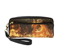 OIBNKCN Golden bird. Versatile Travel Makeup Bag - Double-Sided Print, Ultra-Soft PU Leather Cosmetic Organizer for Women, Mothers Day Gifts & Teacher Appreciation