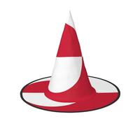 OIBNKCN Greenland flag Halloween Hat Witch Hat – Perfect for Women, Men,Witches Hat Decor for Hanging, and Party Use