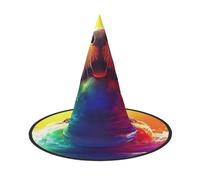 OIBNKCN honest colored seals Halloween Hat Witch Hat â€“ Perfect for Women, Men,Witches Hat Decor for Hanging, and Party Use