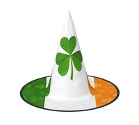 OIBNKCN irish flag Halloween Hat Witch Hat – Perfect for Women, Men,Witches Hat Decor for Hanging, and Party Use
