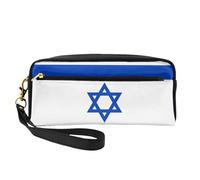 OIBNKCN Israeli flag Versatile Travel Makeup Bag - Double-Sided Print, Ultra-Soft PU Leather Cosmetic Organizer for Women, Mothers Day Gifts & Teacher Appreciation