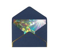 OIBNKCN Leaves under the sunshineUnique Elegant Greeting Cards-Blank Inside, All Occasion Card Assortment,Includes Envelopes and Gold Stickers.