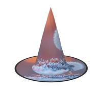 OIBNKCN Lonely Dandelion Halloween Hat Witch Hat – Perfect for Women, Men,Witches Hat Decor for Hanging, and Party Use