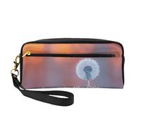 OIBNKCN Lonely Dandelion Versatile Travel Makeup Bag - Double-Sided Print, Ultra-Soft PU Leather Cosmetic Organizer for Women, Mothers Day Gifts & Teacher Appreciation