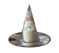 OIBNKCN Many ice creams Halloween Hat Witch Hat â€“ Perfect for Women, Men,Witches Hat Decor for Hanging, and Party Use