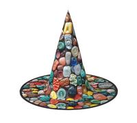 OIBNKCN Many small stones Halloween Hat Witch Hat â€“ Perfect for Women, Men,Witches Hat Decor for Hanging, and Party Use