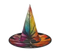 OIBNKCN maple leaves Halloween Hat Witch Hat – Perfect for Women, Men,Witches Hat Decor for Hanging, and Party Use