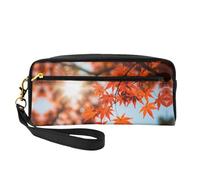OIBNKCN Maple trees under the sunshine Versatile Travel Makeup Bag - Double-Sided Print, Ultra-Soft PU Leather Cosmetic Organizer for Women, Mothers Day Gifts & Teacher Appreciation