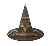 OIBNKCN Metal Triangle Halloween Hat Witch Hat – Perfect for Women, Men,Witches Hat Decor for Hanging, and Party Use