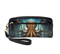 OIBNKCN Mysterious Magic Octopus Versatile Travel Makeup Bag - Double-Sided Print, Ultra-Soft PU Leather Cosmetic Organizer for Women, Mothers Day Gifts & Teacher Appreciation