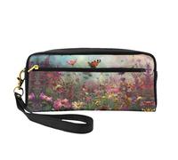 OIBNKCN Mysterious Rainbow Garden Versatile Travel Makeup Bag - Double-Sided Print, Ultra-Soft PU Leather Cosmetic Organizer for Women, Mothers Day Gifts & Teacher Appreciation