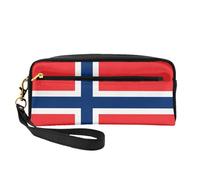 OIBNKCN Norwegian flag Versatile Travel Makeup Bag - Double-Sided Print, Ultra-Soft PU Leather Cosmetic Organizer for Women, Mothers Day Gifts & Teacher Appreciation
