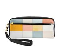 OIBNKCN pattern spliced together Versatile Travel Makeup Bag - Double-Sided Print, Ultra-Soft PU Leather Cosmetic Organizer for Women, Mothers Day Gifts & Teacher Appreciation