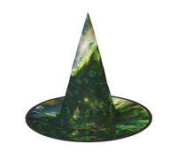 OIBNKCN Peacock under the Sun Halloween Hat Witch Hat – Perfect for Women, Men,Witches Hat Decor for Hanging, and Party Use