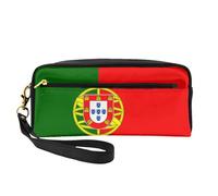 OIBNKCN Portuguese flag Versatile Travel Makeup Bag - Double-Sided Print, Ultra-Soft PU Leather Cosmetic Organizer for Women, Mothers Day Gifts & Teacher Appreciation