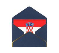 OIBNKCN Republic of Croatia flagUnique Elegant Greeting Cards-Blank Inside, All Occasion Card Assortment,Includes Envelopes and Gold Stickers.