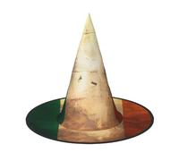 OIBNKCN Retro Irish flag Halloween Hat Witch Hat – Perfect for Women, Men,Witches Hat Decor for Hanging, and Party Use