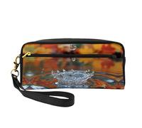OIBNKCN Ripples in the water. Versatile Travel Makeup Bag - Double-Sided Print, Ultra-Soft PU Leather Cosmetic Organizer for Women, Mothers Day Gifts & Teacher Appreciation