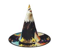 OIBNKCN screaming eagle flying Halloween Hat Witch Hat - Perfect for Women, Men,Witches Hat Decor for Hanging, and Party Use