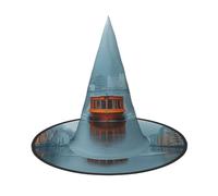OIBNKCN Ships in the river Halloween Hat Witch Hat – Perfect for Women, Men,Witches Hat Decor for Hanging, and Party Use