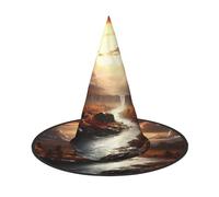 OIBNKCN The ancient fairyland Halloween Hat Witch Hat â€“ Perfect for Women, Men,Witches Hat Decor for Hanging, and Party Use