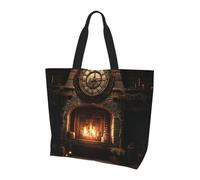 OIBNKCN The ancient magic furnace Ladies large capacity single shoulder shopping bag-Durable Water-Resistant Lightweight for Daily Use