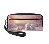 OIBNKCN The cute little bear Versatile Travel Makeup Bag - Double-Sided Print, Ultra-Soft PU Leather Cosmetic Organizer for Women, Mothers Day Gifts & Teacher Appreciation