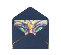 OIBNKCN The Eye FearUnique Elegant Greeting Cards-Blank Inside, All Occasion Card Assortment,Includes Envelopes and Gold Stickers.