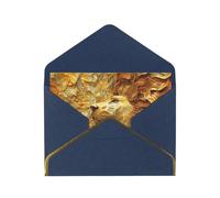 OIBNKCN The golden African lionUnique Elegant Greeting Cards-Blank Inside, All Occasion Card Assortment,Includes Envelopes and Gold Stickers.