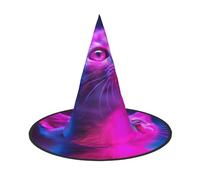 OIBNKCN The longing kitten Halloween Hat Witch Hat â€“ Perfect for Women, Men,Witches Hat Decor for Hanging, and Party Use