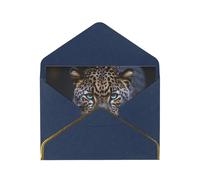 OIBNKCN The majestic African leopardUnique Elegant Greeting Cards-Blank Inside, All Occasion Card Assortment,Includes Envelopes and Gold Stickers.