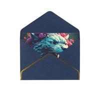OIBNKCN The mountain lionUnique Elegant Greeting Cards-Blank Inside, All Occasion Card Assortment,Includes Envelopes and Gold Stickers.