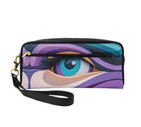 OIBNKCN The Mysterious Eye Versatile Travel Makeup Bag - Double-Sided Print, Ultra-Soft PU Leather Cosmetic Organizer for Women, Mothers Day Gifts & Teacher Appreciation